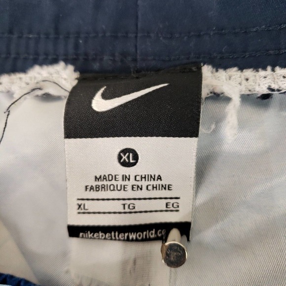 Nike Mens Abstract Blue Volley Swim Trunks XL‎ EUC - Picture 9 of 9